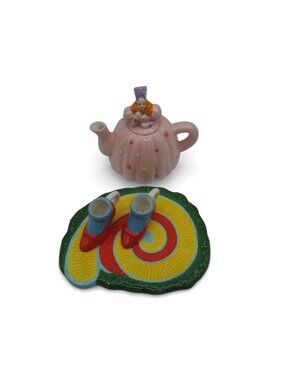 Vandor Wizard of Oz Glinda Mini Tea Set Vintage 2000 Ceramic Boxed